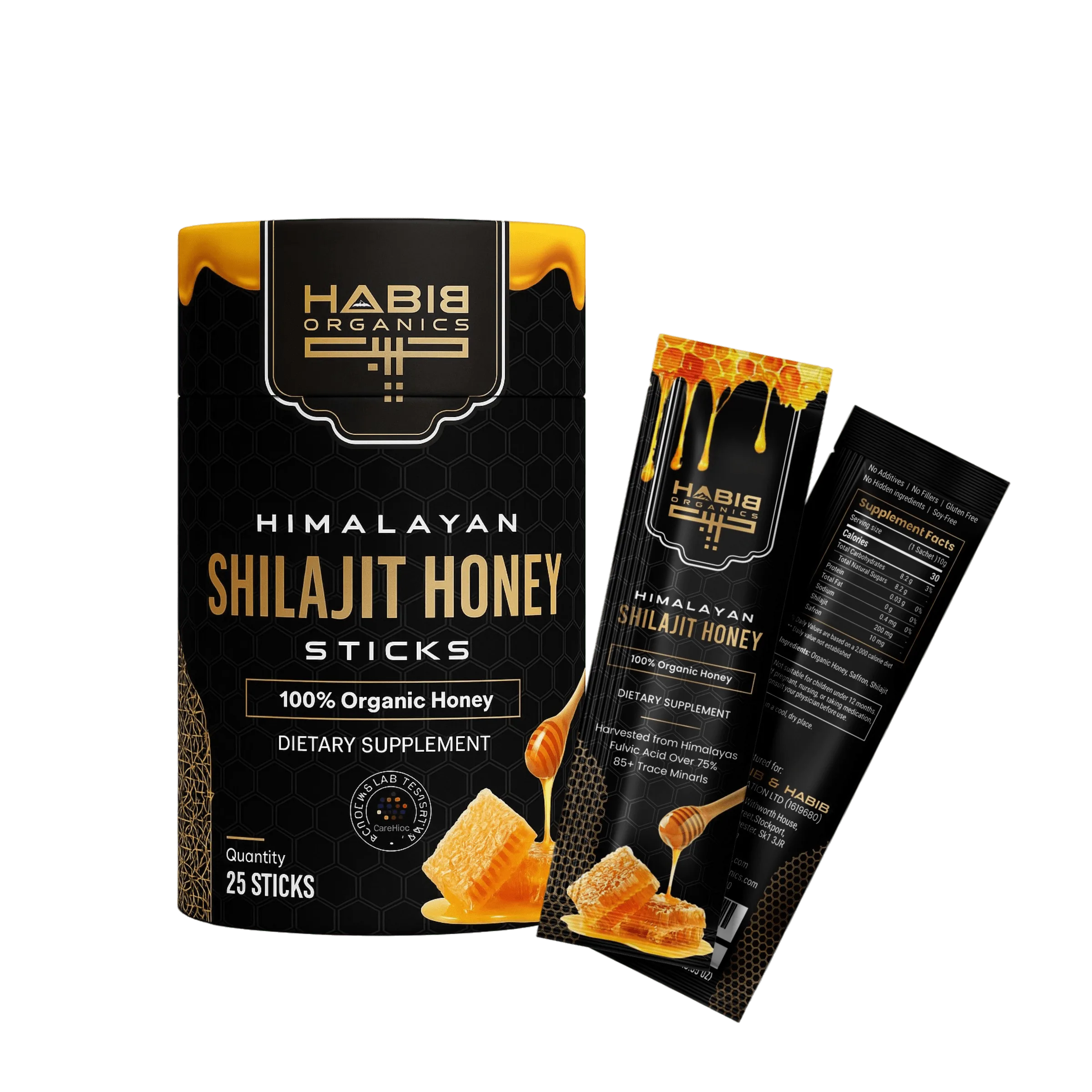 Himalayan Shilajit Honey with saffron Sticks